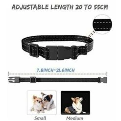 Collare Antiabbaio Per Cani, Dispositivo Collare Antiabbaio Con Vibrazione E Segnale Acustico Per Cani Di Taglia Grande, Media E Piccola, Collare Di Addestramento Automatico Regolabile 7 Livelli Di Se -Cibi per cani in Italia 98432993 3