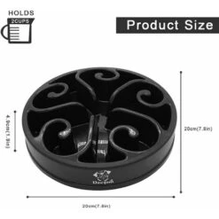 Ciotola Per Cani Anti-ghiottone Ciotola Per Alimentazione Lenta Con Base Antiscivolo Promuove Un'alimentazione Sana E Una Digestione Lenta (piccola Media, Nera) -Cibi per cani in Italia 98433964 2