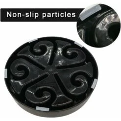 Ciotola Per Cani Anti-ghiottone Ciotola Per Alimentazione Lenta Con Base Antiscivolo Promuove Un'alimentazione Sana E Una Digestione Lenta (piccola Media, Nera) -Cibi per cani in Italia 98433964 4