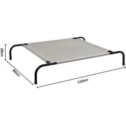 Cuccia Brandina Letto Cani Gatti Lettino Metallo E Tessuto Divanetto Cane 110x80 -Cibi per cani in Italia 9860159 3