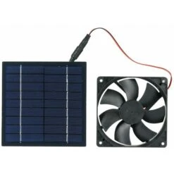 Ventilatore Alimentato Da Pannello Solare 5W 6V Mini Ventilatore Ventilatore Di Scarico Solare Alimentato A Luce Solare/Resistenza All'acqua IP65/Per Tetto Serra Per Pollaio Per Cani