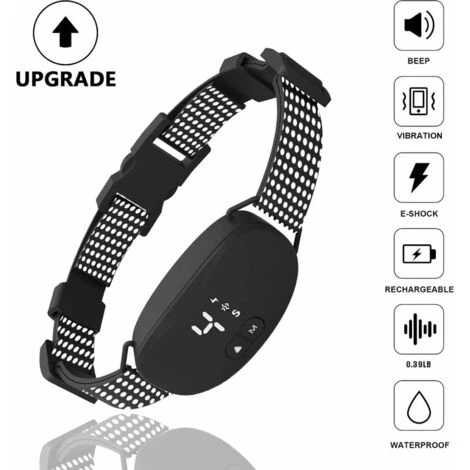 Collare Antiabbaio Ricaricabile Per Cani, Collare Antiabbaio Con Vibrazione Del Segnale Acustico Di Sensibilità E Intensità Regolabili, Per Cani Da 6 A 150 Libbre (nero) 5 Collare Antiabbaio Ricaricabile Per Cani, Collare Antiabbaio Con Vibrazione Del Segnale Acustico Di Sensibilità E Intensità Regolabili, Per Cani Da 6 A 150 Libbre (nero) - immagine 3