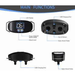 Collare Antiabbaio Ricaricabile Per Cani, Collare Antiabbaio Con Vibrazione Del Segnale Acustico Di Sensibilità E Intensità Regolabili, Per Cani Da 6 A 150 Libbre (nero) 11 Collare Antiabbaio Ricaricabile Per Cani, Collare Antiabbaio Con Vibrazione Del Segnale Acustico Di Sensibilità E Intensità Regolabili, Per Cani Da 6 A 150 Libbre (nero) -Cibi per cani in Italia 98716343 5