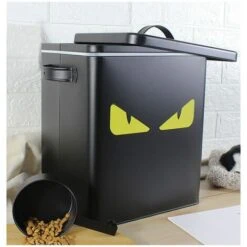 Mobili Per Animali Domestici, Secchio Sigillato Antiumidità Per Cani E Gatti, Grande Nero -Cibi per cani in Italia 98717696 3