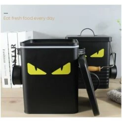 Mobili Per Animali Domestici, Secchio Sigillato Antiumidità Per Cani E Gatti, Grande Nero -Cibi per cani in Italia 98717696 4