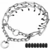 Collare A Strozzo Per Cani Regolabile Staccabile Domestic-XL-3.5MM57CM Collare Da Addestramento Per Artigli Per Cani Collare Da Addestramento Regolabile In Metallo Per Animali Domestici Di Grossa Tagl