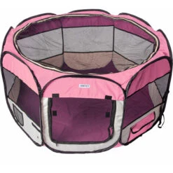 AqpetFriends Boxy Recinto Per Animali In Stoffa Per Cuccioli Rosa