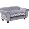 PawHut Divanetti Per Cani Cuccia Per Animali Domestici, Grigio, 73.5x41x33cm -Cibi per cani in Italia 9894895 1