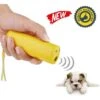 Repeller Per Cani Ad Ultrasuoni A Doppia Testa, Dispositivo Di Addestramento Per Cani Laser A Doppio Corno, 4,9 1,6 1 Pollice, Giallo -Cibi per cani in Italia 99323580 1
