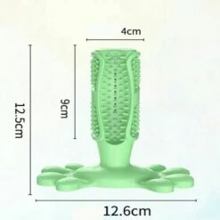 Spazzolino Da Denti Per Cani Massaggiatore Da Masticare Per Cani Pulisce Efficacemente Gomma Per Morso Di Cane Medio, Verde (M: 126mm125mm) -Cibi per cani in Italia 99326438 3