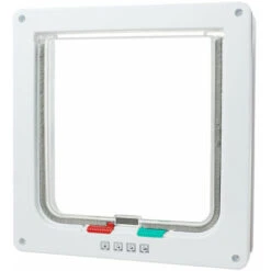 Porta Per Gatti Per Cani Porta Per Gatti Con Microchip A 4 Vie Con Serratura Facile Da Installare -Cibi per cani in Italia 99414669 3