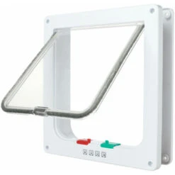 Porta Per Gatti Per Cani Porta Per Gatti Con Microchip A 4 Vie Con Serratura Facile Da Installare -Cibi per cani in Italia 99414669 4