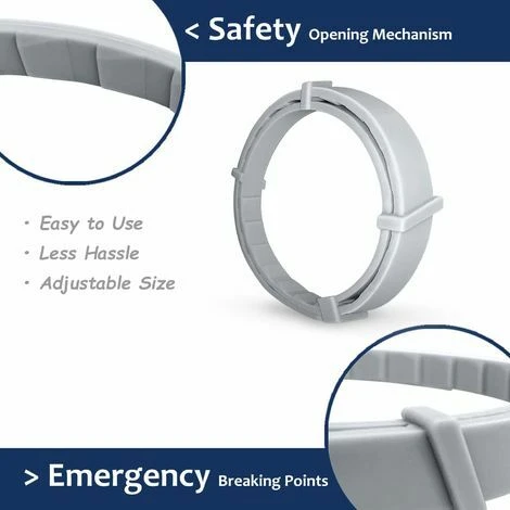 Collare Antiparassitario, Per Cani E Gatti Di Taglia Grande Lunghezza 62Cm Grigio 6 Collare Antiparassitario, Per Cani E Gatti Di Taglia Grande Lunghezza 62Cm Grigio - immagine 4